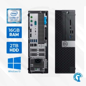 COMPUTADORA DELL OPTIPLEX 7070 SFF, INTEL CORE I7-9700 3.00 GHZ, 16GB DDR4, 2TB SATA.