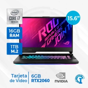 NOTEBOOK ASUS ROG STRIX G15 15.6 FHD CORE I7-10870H 2.20GHZ, 16GB DDR4, 1TB SSD M.2