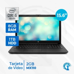 NOTEBOOK HP 15-DA2006LA, 15.6 HD, INTEL CORE I5-10210U 1.60GHZ, 8GB DDR4, 1TB SATA