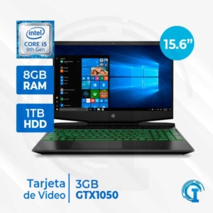 NOTEBOOK HP 15-DK0001LA, 15.6 FHD, INTEL CORE I5-9300H 2.40GHZ, 8GB DDR4, 1TB SATA