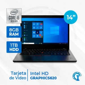 NOTEBOOK LENOVO THINKPAD L14 14.0 LCD HD, INTEL CORE I5-10210U 1.6GHZ, 8GB DDR4, 1TB