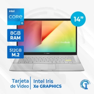 Notebook ASUS 14  IPS LED FHD Core i5-1135G7 2.4 / 4.2GHz, 8GB DDR4, 512GB SSD M.2 NVMe