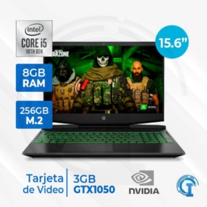 Notebook HP 15-dk1025la 15.6  WLED HD IPS, Core i5-10300H 2.50GHz, 8GB DDR4, 256GB SSD M.2