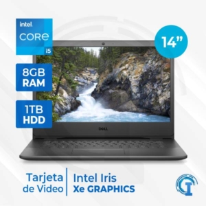Notebook Dell Vostro 14 3400, 14  HD, Core i5-1135G7 de hasta 4.2GHz, 8GB DDR4, 1TB SATA