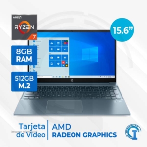 NOTEBOOK HP 15-EH0011LA 15.6" AMD RYZEN 7 4700U 8GB DDR4, 512GB M.2
